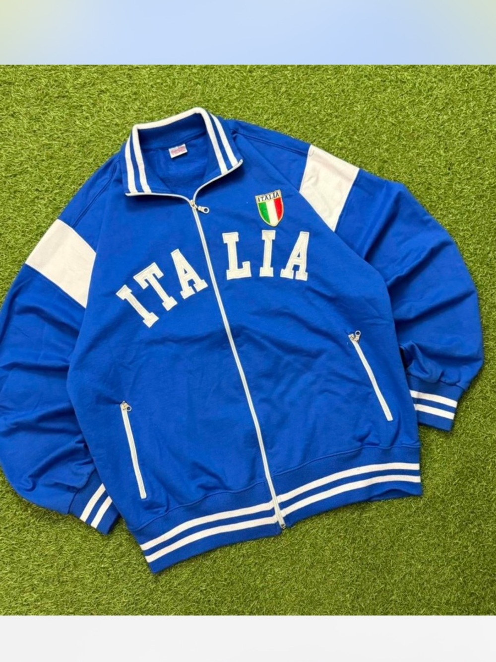 Italia Blue Track Jacket - Unbranded